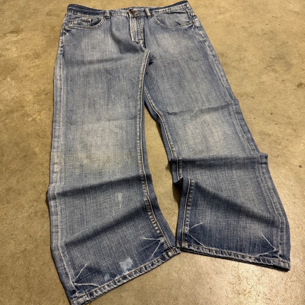 Buffalo David Bitton Jeans Mens 34 Blue Fair Vintage Y2K Skater Baggy Denim